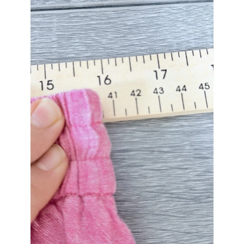 J.Crew Pink Linen‎ Blend Pants Drawstring Beach Coastal Old Money Preppy Size 6